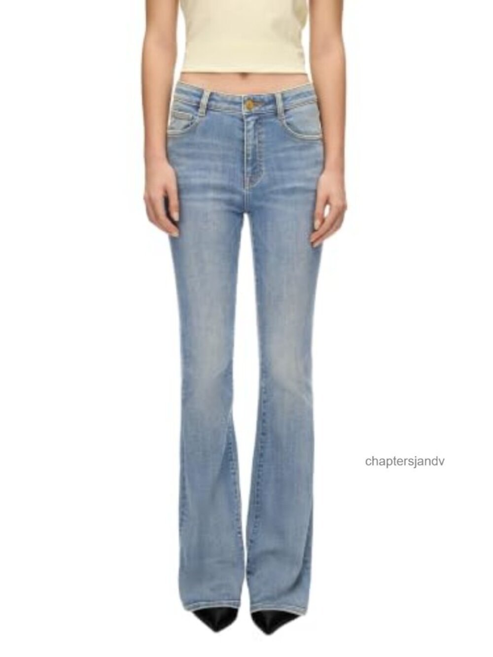 Miss Sixty Mid Rise Flare Jeans Slim Fit Bootcut Denim Casual